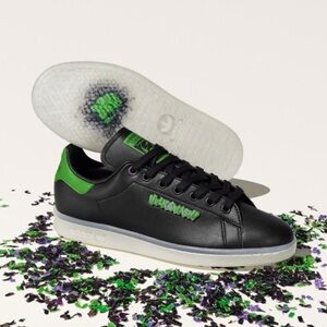 Adidas Stan Smith x Disney Marvel Hulk Smash kids Sneakers Size 4 Green/ black